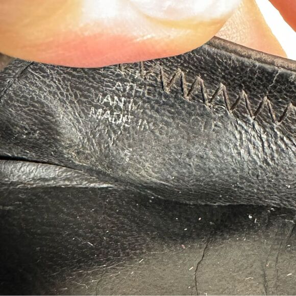 Tory Burch Classic Reva Chocolate Brown Leather Ballet Flats Gold Womens Size 10 - Picture 12 of 13